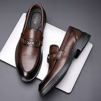 卡帝乐鳄鱼 男士乐福鞋 商务休闲皮鞋 9902