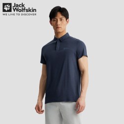 Jack Wolfskin 男士POLO速干衣 短袖