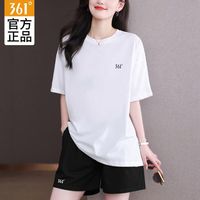 361° 运动套装官方旗舰正品速干t恤新款短裤女士休闲跑步衣服女款