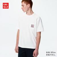 优衣库 男装女装UT NY POP ART印花T恤/短袖T恤26春夏新款488071 00 白色 4XL