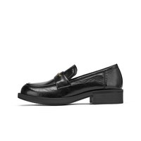 移动端：热风 粗跟厚底 女士乐福鞋