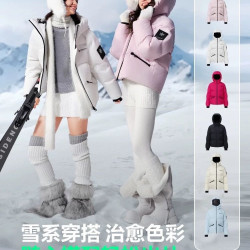 波司登 [波司登冰雪系列]新款羽绒服女短款时尚保暖连帽出片神器