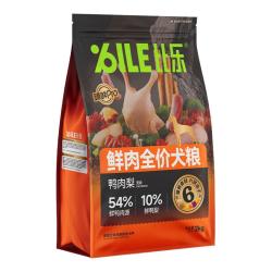 比乐 鸭肉梨鲜肉鲜梨无谷全价冻干犬粮