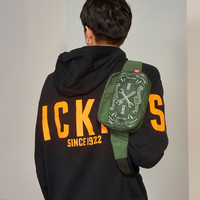 Dickies/帝客 军绿色休闲单肩胸包 斜挎包