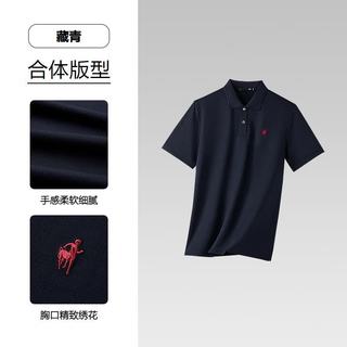 海澜之家 HNTPW2F234A 轻商务POLO衫 藏青 M
