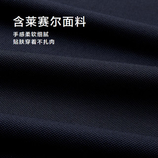 海澜之家 HNTPW2F234A 轻商务POLO衫 藏青 M