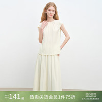 自巧 小个子淡人风短袖醋酸衬衫套装裙女夏2025新款大方得体两件套