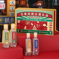 舍得 沱牌特级T68 50度250ml×4浓香型小酒礼盒