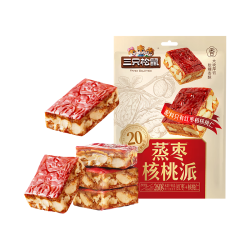 三只松鼠 蒸枣核桃派 260g