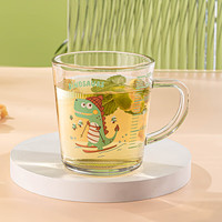 乐唯诗 钠钙玻璃刻度杯 恐龙 300ml