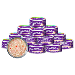 顽皮 鸡肉金枪鱼猫罐头80g*24罐（汤汁型）猫咪零食果饭儿补水