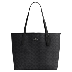 COACH CITY33 电脑托特包 木炭灰色