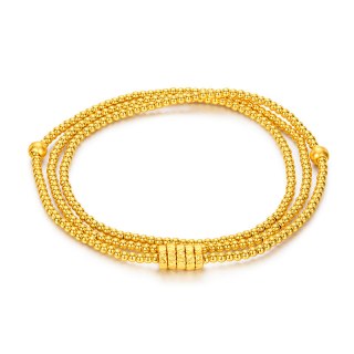 金至尊 盘缠硬足金手链 5.38g 母亲节走心礼