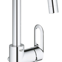 高仪 BauLoop 23763000洗脸盆冷热水龙头 L型，带拉杆，大到手670元