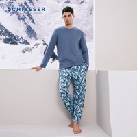 SCHIESSER/舒雅 纯棉亲肤 男士睡衣套装 XL