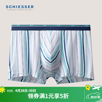 舒雅 男士莫代尔条纹印花亲肤透气中腰平角内裤