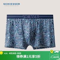 舒雅 男士凉感布印花中腰平角内裤