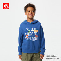 优衣库 Minecraft连帽卫衣 宝蓝色 140cm