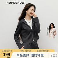 红袖 女士刺绣连帽卫衣 080