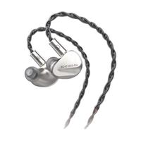 BGVP NS10 入耳式绕耳式圈铁有线耳机 极光银 3.5mm