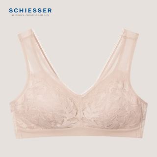 SCHIESSER/舒雅 E1/23622B 蕾丝网布宽肩带无钢托文胸 肤色 75B