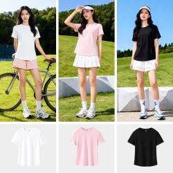 班尼路 吸湿排汗 女士运动服 白#纯色  S