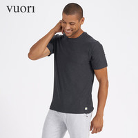 vuori Strato 飞奥力男士运动休闲短袖T恤 训练健身跑步 V126 灰色/Charcoal Heather M 175