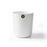 美宝琳 QJ3853 简约大号垃圾桶 12L 白色 圆桶形 直投式