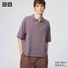 UNIQLO/优衣库 针织Polo衫 青紫色 L