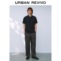  URBAN REVIVO 男士马球衫 M 藏青