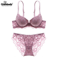 Glambody MAGIC NATURAL LINE 女士蕾丝聚拢文胸套装 842002