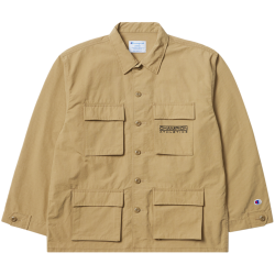Champion 春季休闲刺绣LOGO长袖翻领夹克