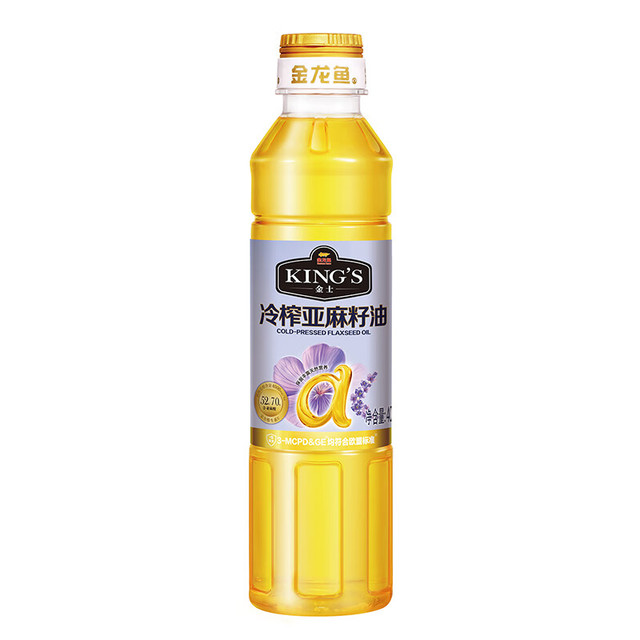 金龙鱼 KING'S 金龙鱼 冷榨亚麻籽油 400mL