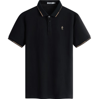  DANCING WOLVES/与狼共舞 纯棉 男士短袖POLO衫