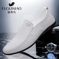 富贵鸟 FYGUINIAO 富贵鸟 男士真皮透气休闲皮鞋