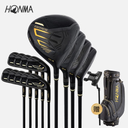 HONMA 新品BERES 09男士黑金套杆高尔夫球杆4木9铁 S硬度