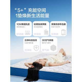 喜临门 CM003 乳胶+独立袋装弹簧床垫 软硬适中