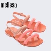  melissa 女士平底凉鞋 米色/粉色 36
