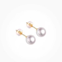 移动端：BEAUFINA Akoya天然海水珍珠耳钉 5-5.5mm SXRZ6-6.5 柔光显好气色