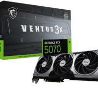 微星 RTX 5070 VENTUS 3X 12G 万图师 显卡