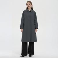 BURBERRY 女式纯棉随性摩登插肩袖中长款极简风衣外套