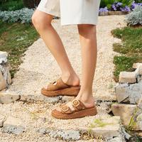 Sam Edelman 夏季方扣厚底增高一字外穿松糕凉拖鞋NERISSA