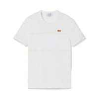 限尺码：LACOSTE 法国鳄鱼 【极简内搭】拼色条纹女士短袖T恤