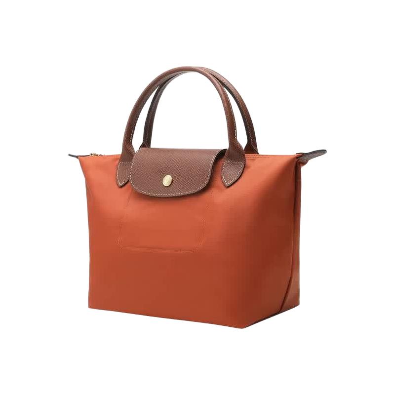 LONGCHAMP Le Pliage Original 小号短柄手提包 橙色