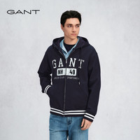 GANT 男士美式学院风连帽开衫卫衣 433