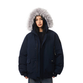 FDR 美式毛领棉服 藏青色 M