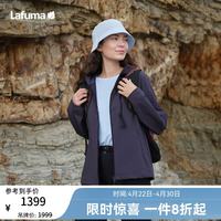 乐飞叶 户外Cordura软壳衣女春季连帽防泼水耐磨运动外套LFJA6AF61 暮帐紫PL 40 170/88A