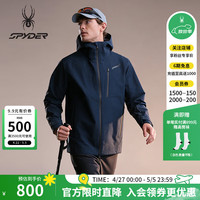 SPYDER 耐磨防风防水夹克冲锋衣外套24EF161M 藏青色 S