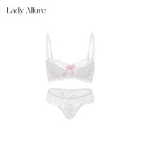 LADYALLURE LA 法式性感薄款蕾丝边文胸套装 LA-20240814