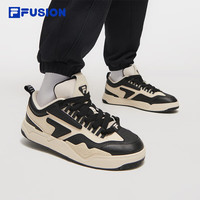 FILA FUSION 潮牌男鞋NOLLIE滑板鞋2025春新款豚跃鞋板鞋 桦树棕/黑-BB 39